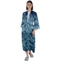 Water Splash Texture  Maxi Satin Kimono View1