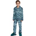 Water Splash Texture  Kids  Long Sleeve Velvet Pajamas Set View1