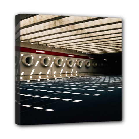 Dark Tunnels Within A Tunnel Mini Canvas 8  X 8  (stretched) by artworkshop