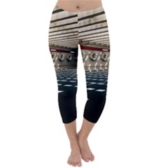 Dark Tunnels Within A Tunnel Capri Winter Leggings  by artworkshop