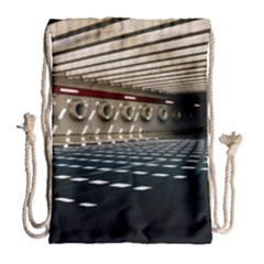 Dark Tunnels Within A Tunnel Drawstring Bag (large) by artworkshop