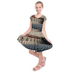 Dark Tunnels Within A Tunnel Kids  Short Sleeve Dress by artworkshop