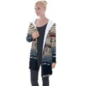 Dark tunnels within a tunnel Longline Hooded Cardigan View1