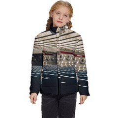 Dark Tunnels Within A Tunnel Kids  Puffer Bubble Jacket Coat by artworkshop