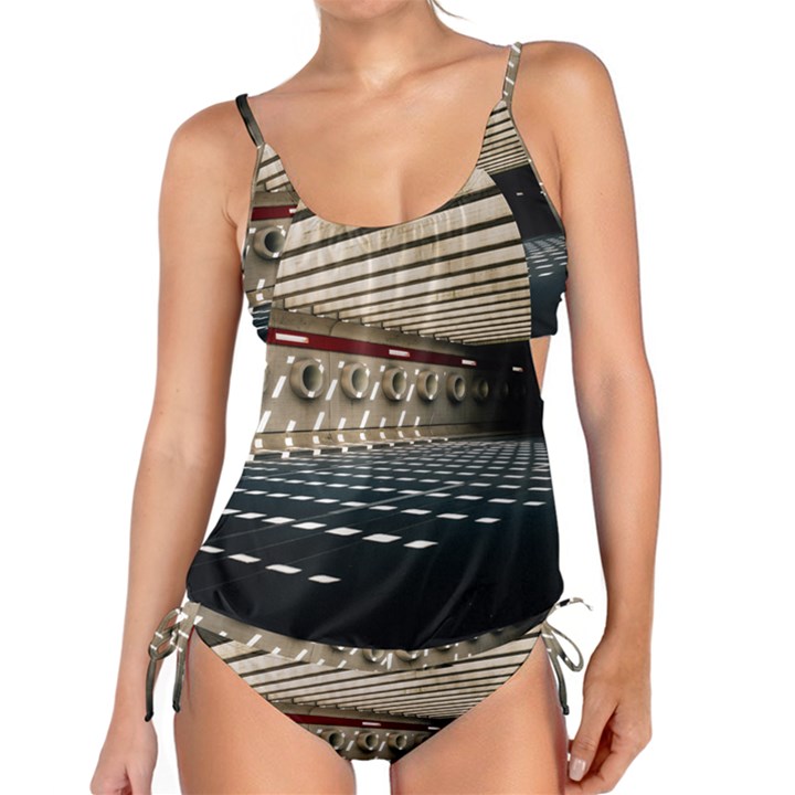 Dark tunnels within a tunnel Tankini Set