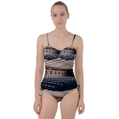 Dark Tunnels Within A Tunnel Sweetheart Tankini Set by artworkshop