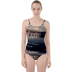 Dark Tunnels Within A Tunnel Cut Out Top Tankini Set by artworkshop