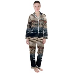 Dark Tunnels Within A Tunnel Women s Long Sleeve Satin Pajamas Set	 by artworkshop