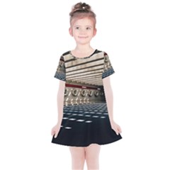 Dark Tunnels Within A Tunnel Kids  Simple Cotton Dress by artworkshop