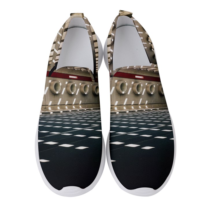 Dark tunnels within a tunnel Women s Slip On Sneakers