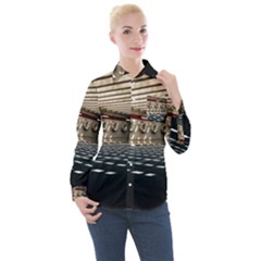 Dark Tunnels Within A Tunnel Women s Long Sleeve Pocket Shirt