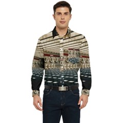 Dark Tunnels Within A Tunnel Men s Long Sleeve Pocket Shirt  by artworkshop