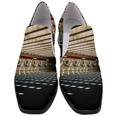 Dark Tunnels Within A Tunnel Women Slip On Heel Loafers by artworkshop