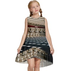 Dark Tunnels Within A Tunnel Kids  Frill Swing Dress by artworkshop