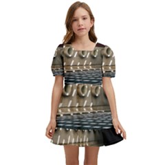 Dark Tunnels Within A Tunnel Kids  Short Sleeve Dolly Dress by artworkshop