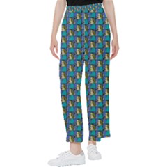 Evita Pop Art Style Graphic Motif Pattern Women s Pants  by dflcprintsclothing