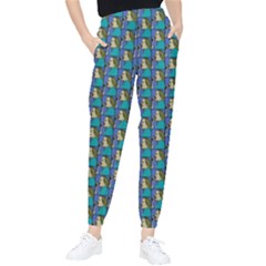 Evita Pop Art Style Graphic Motif Pattern Tapered Pants by dflcprintsclothing