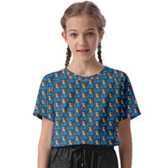 Evita Pop Art Style Graphic Motif Pattern Kids  Basic Tee