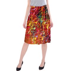 Design Art Pattern Midi Beach Skirt by artworkshop