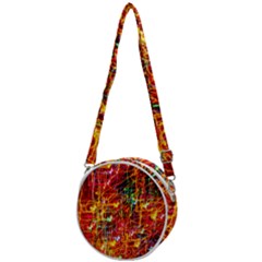 Design Art Pattern Crossbody Circle Bag by artworkshop