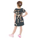 Design Decoration Wallpaper Kids  Short Sleeve Velvet Dress View2