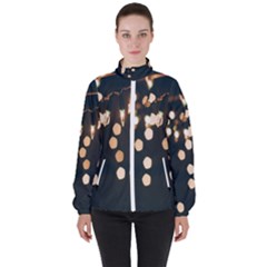 Design Decoration Wallpaper Women s High Neck Windbreaker by artworkshop