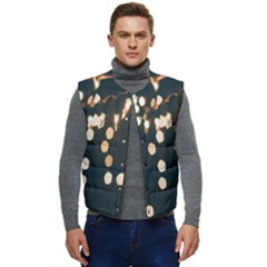 Design Decoration Wallpaper Men s Short Button Up Puffer Vest	 by artworkshop