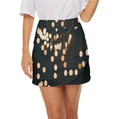 Design Decoration Wallpaper Mini Front Wrap Skirt by artworkshop