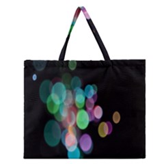 Design Microbiology Wallpaper Zipper Large Tote Bag by artworkshop