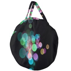 Design Microbiology Wallpaper Giant Round Zipper Tote by artworkshop