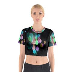 Design Microbiology Wallpaper Cotton Crop Top by artworkshop