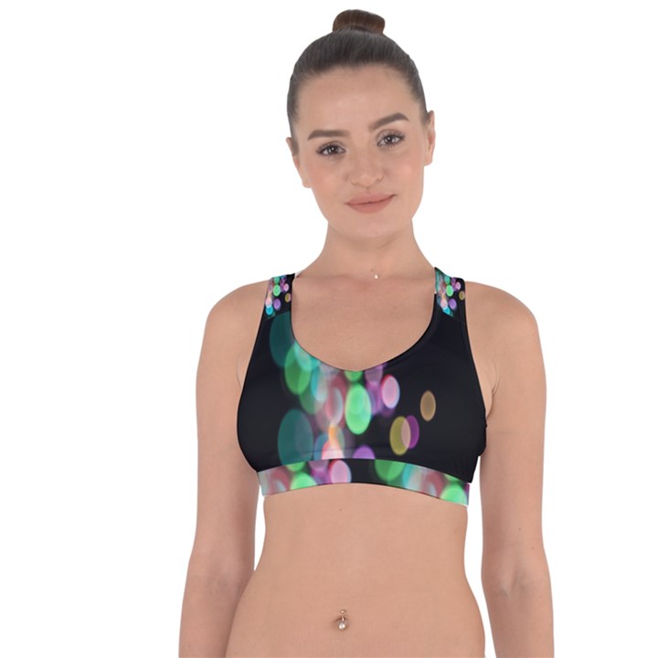 Design Microbiology Wallpaper Cross String Back Sports Bra