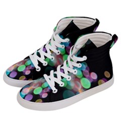 Design Microbiology Wallpaper Men s Hi-top Skate Sneakers by artworkshop