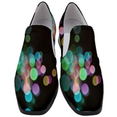 Design Microbiology Wallpaper Women Slip On Heel Loafers by artworkshop