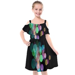 Design Microbiology Wallpaper Kids  Cut Out Shoulders Chiffon Dress by artworkshop