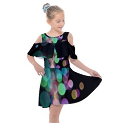 Design Microbiology Wallpaper Kids  Shoulder Cutout Chiffon Dress by artworkshop