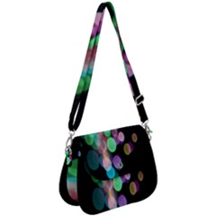 Design Microbiology Wallpaper Saddle Handbag by artworkshop