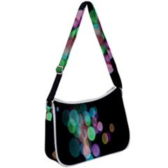 Design Microbiology Wallpaper Zip Up Shoulder Bag by artworkshop