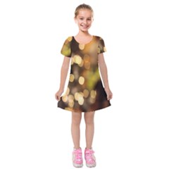 Design Pattern Specia Kids  Short Sleeve Velvet Dress by artworkshop