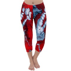 Design Pattern Decoration Capri Winter Leggings  by artworkshop