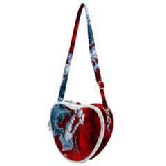 Design Pattern Decoration Heart Shoulder Bag by artworkshop