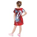 Design Pattern Decoration Kids  Short Sleeve Velvet Dress View2