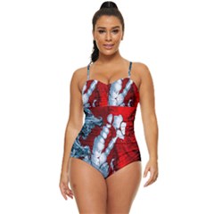 Design Pattern Decoration Retro Full Coverage Swimsuit by artworkshop