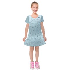 Design Pattern Texture Kids  Short Sleeve Velvet Dress by artworkshop