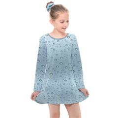 Design Pattern Texture Kids  Long Sleeve Dress by artworkshop