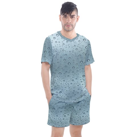 Design Pattern Texture Men s Mesh Tee And Shorts Set by artworkshop