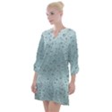 Design Pattern Texture Open Neck Shift Dress View1