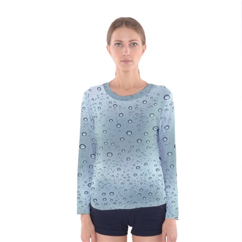 Design Pattern Texture Bubble Women s Long Sleeve Tee by artworkshop