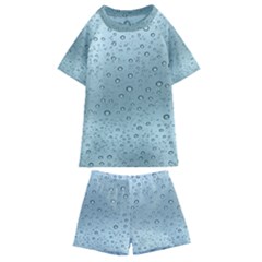 Design Pattern Texture Bubble Kids  Swim Tee And Shorts Set by artworkshop