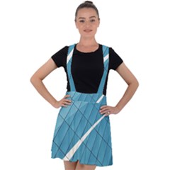 Design Texture Velvet Suspender Skater Skirt by artworkshop